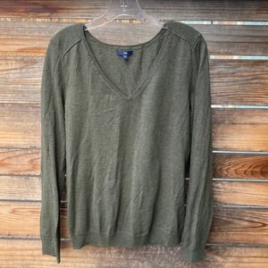 Gap Wool Blend Sweater Olive Green - XL